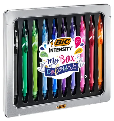 Imagen del producto de Bolígrafo gel BIC Gel-ocity, secado rápido, set de 10 colores