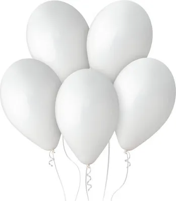 Zdjęcie produktu dla Balony lateksowe pastelowe, Gemar Białe White, 33cm, 50szt.