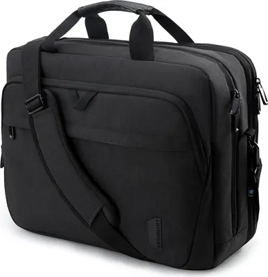 Produktbild von 17,3-Zoll-Laptop-Aktentasche, Erweiterbar, Schwarz, TSA-freundlich
