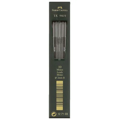 Image de Faber-Castell 127103 Fallmine TK® für Fallminenstift - 2 mm, 3B, tiefschwarz