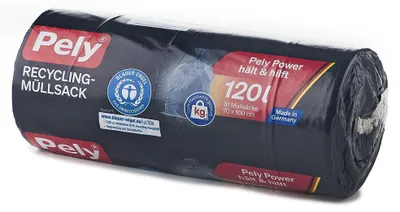 Produktbild von PELY Profi Super Müllsäcke, reißfest und extra stark, für Recycling, 8 Stück