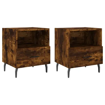 Produktbild von Nachttische 2 Stk. Räuchereiche 40x35x47,5 cm Holzwerkstoff