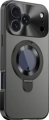 Produktbild von Metall Hülle für Apple iPhone 17 Pro mit MagSafe Privacy Glas Full Cover Schwarz