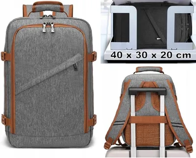 Produktbild von Belveder Expander Handgepäck Rucksack 40x30x20 cm Grau