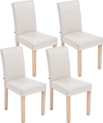 Obrázek produktu pro Jídelní židle Inn, nohy natura (SET 4 ks) - Krémová