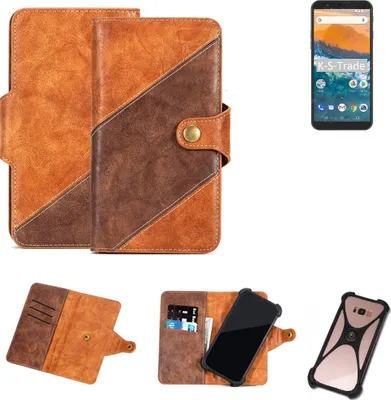 Produktbild von K-S-Trade Handy-Hülle Schutz-Hülle Bookstyle Case Wallet-Case kompatibel mit General Mobile GM 9 Pro Handy Cover Bumper Kantenschutz Smartphone