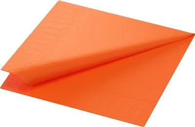 Produktbild von 2000 Duni Tissue-Servietten 33 x 33 cm Sun Orange 2-lagig
