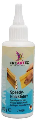 Produktbild von CREARTEC Speedykleber - 100g - Holzkleber - zum schnellen und präzisem Verkleben beim Basteln mit Holz - 77656