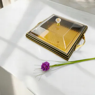 Produktbild von Zellerfeld Y993 Dekorative Kuchenplatte mit Haube für Süßigkeiten