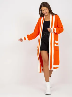 Produktbild von Rue Paris Strickjacke für Frauen Clangaine orange Universal