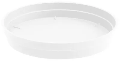 Produktbild von EDA Blumentopf untere Schale Toskana - Kunststoff - weis - D23 cm