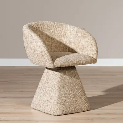 Produktbild von Bronx71 Esszimmerstuhl Lenn drehbar Chenille beige