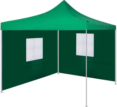 Image de Tente pliable avec 2 parois 3 x 3 m Vert
