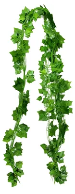 Image de Guirlande de lierre artificielle, 12 pièces, vrilles artificielles, décoration verte pour le jardin, le balcon, les murs, la maison, les fêtes, les mariages