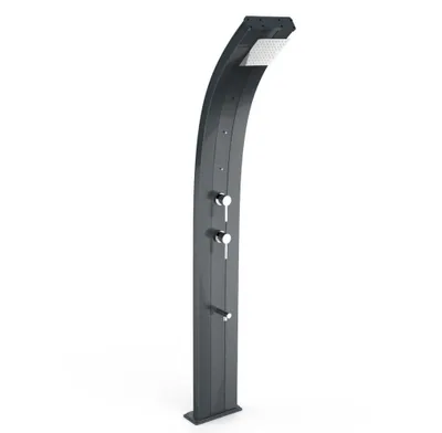 Immagine prodotto di Doccia Solare da Giardino 40L Miscelatore Nebulizzatore e Lavapiedi Arkema Dada Grigio Antracite