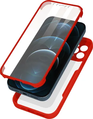 Produktbild von Avizar, Stoßfeste Schutzhülle für Apple iPhone 12 Pro Max, Rot