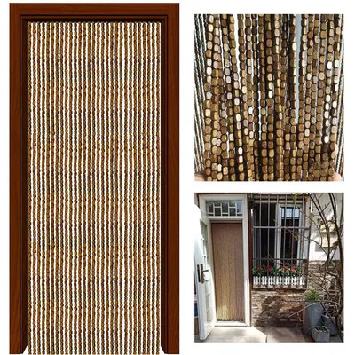 Obrázok produktu pre Bambusová záclona na dvere, 100 x 220 cm, 100 vlákien, ako priestorový delič
