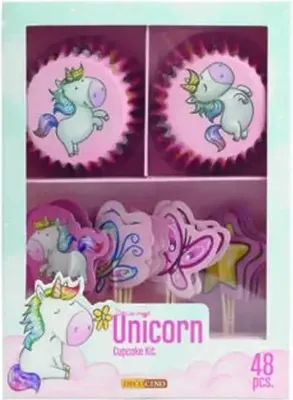 Produktbild von Muffinset Einhorn, 48 teilig