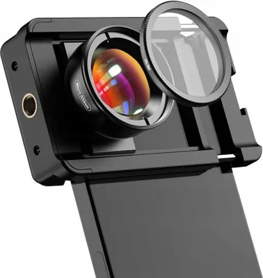 Produktbild von Makroobjektiv / Makro-Objektiv 100mm HD + CPL-Filter + Halterung 1,4" / Für Smartphone / APL-HB100CPL