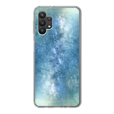 Produktbild von MuchoWow® Handyhülle Schutzhülle Hülle für Samsung Galaxy A32 5G Sterne - Himmel - Blau - Jungen - Mädchen - Kinder Silikon Softcase Handy Hülle - Softcase