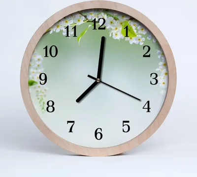 Produktbild von Holzuhr 20fi cm wanduhr - Frühling Natur
