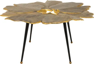 Image de Table basse 95 cm dorée, design moderne pour le salon - ACHETER MAINTENANT