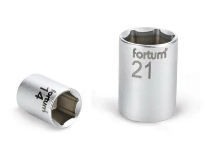 Produktbild von Steckschlüssel Fortum (4700415), 1/2", 15mm, L 38mm, 61CrV5