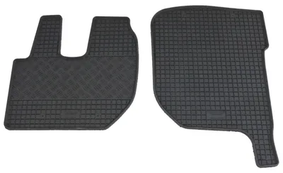 Gummifußmatten Set 2-teilig für DAF LF Euro 6 (2013-), schwarz