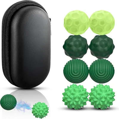Produktbild von Magnetische Kugel-Fidget-Spielzeuge für Erwachsene – Set mit 8 Stück – Sensorisches Spielzeug – Stressbälle mit Silikonhülle
