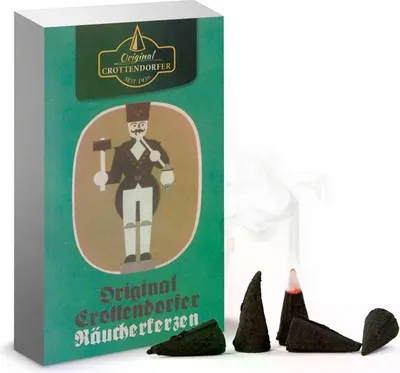 Produktbild von Räucherkerzen Crottendorfer in nostalgischer Verpackung mit Tannenduft BxHxT 6x11x2cm NEU