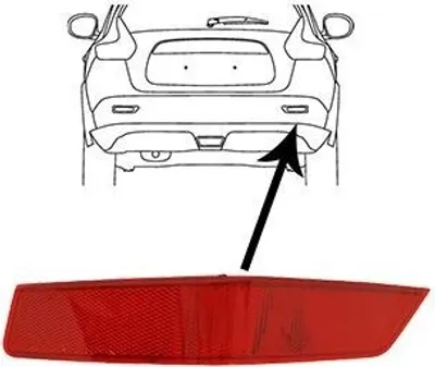 Produktbild von VAN WEZEL Rückstrahler 3375940 Rechts Stoßfänger für NISSAN X-TRAIL (T32)