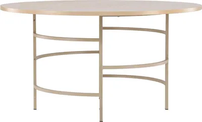 Image de Copenhagen table à manger Ø140cm whitewash.