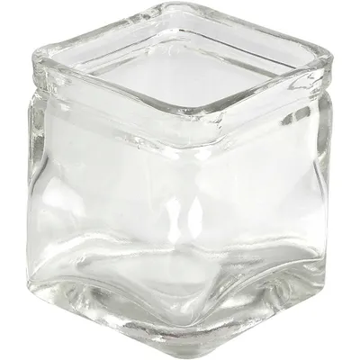 Produktbild von Creativ Company quadratisches Glas, H: 5,5 cm, Maße 5,5x5,5 cm, 12 Stück 1 Box
