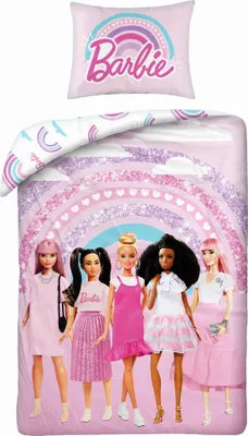 Produktbild von Jugendbettwäsche 140X200 Barbie und Freunde Mikrofaser
