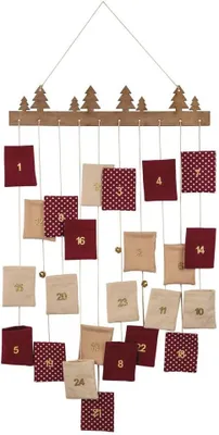 Obrázok produktu pre Vianočný kalendár na zavesenie – zmievané farby – 44 x 95 cm – sada obálok