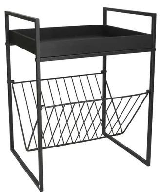 Immagine prodotto di Tavolino Ausiliario Moderno con Portariviste Design Salotto 36x29x47 cm