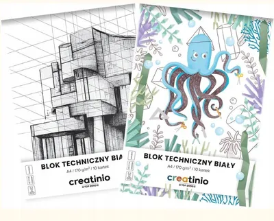 Image de Bloc technique A4 10 feuilles, blanc, Top-2000 Creatinio