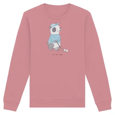 Produktbild von Mr. & Mrs. Panda Baumwoll Pullover Panda Golfen Größe XXL - Canyon Pink - Geschenk, Golf Verein, Sweatshirt, Rundhals, Golfplatz, Golfturnier, spielen, Pulli, Sweater