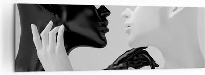 Produktbild von Bild auf Leinwand - Leinwandbild - Einteilig - Schwarz Weiß Statue - 160x50cm - Wand Bild - Wanddeko - Wandbilder - Leinwanddruck - Bilder - Wanddekoration - Leinwand bilder - Wandbild - AB160x50-4736