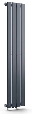 Image de Radiateur design, modèle plat - Puissance : 733 watts - Dimensions : 120 x 30 cm - Couleur : anthracite