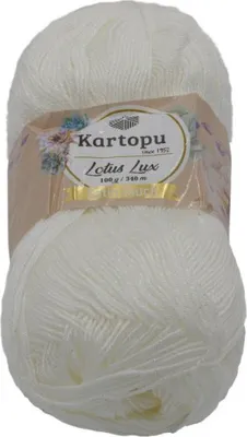 Obrázek produktu pro Příze LOTUS LUX - 100g / 340 m - Bílá