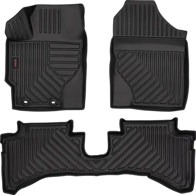 Immagine prodotto di Tappetini auto in gomma 3D Wielganizator per Toyota Yaris III benzina (2011-2019) – neri, bordo alto, set 3 pz