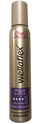 Image de Wellaflex, Fulle & Style Hair Mousse, 200 ml (PRODUIT D'ALLEMAGNE)