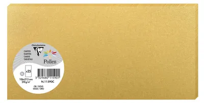 Obrázek produktu pro Clairefontaine karta DL Pollen 210g zlatá