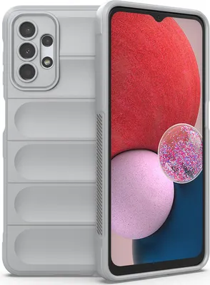 Produktbild von Galaxy A13 Hülle, Weich TPU Silikon Stossfest Anti-rutsch Schutzhülle für Samsung Galaxy A13 5G/4G Grau