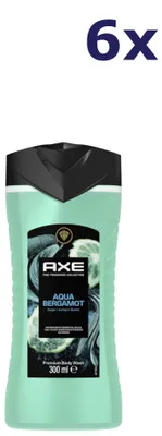 Produktbild von 6x Axe Showergel Aqua Bergamot 300 ML