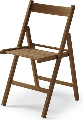 Zdjęcie produktu dla Składane krzesło z orzecha włoskiego CasaDolce HARE, zestaw 4 sztuk, 43x48x79 cm, brązowe