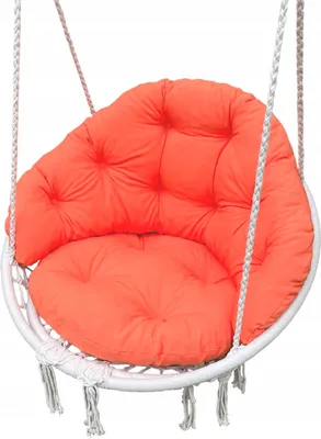 Produktbild von KISSEN FÜR STORCHENNEST, Gartenschaukel, orange, Sitzkissen mit Rückenlehne, Kissen für den Sitz einer Gartenschaukel