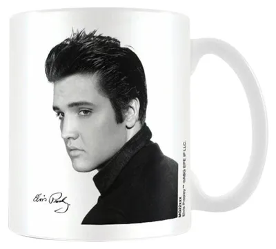 Immagine prodotto di Elvis - Tazza da caffè, ritratto BS2448 (taglia unica) (bianco/nero)