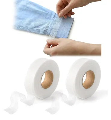 2er-Pack bügelbares Saumband, extra stark, doppelseitig, PA-Gewebe, 64 m x 2 cm